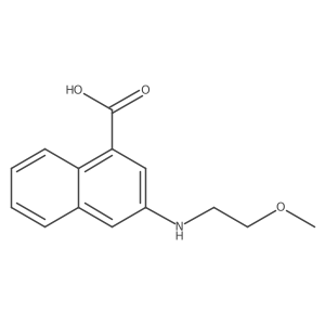 3-{[2-(Methyloxy)ethyl]amino}-1-naphthalenecarboxylic acid Structure