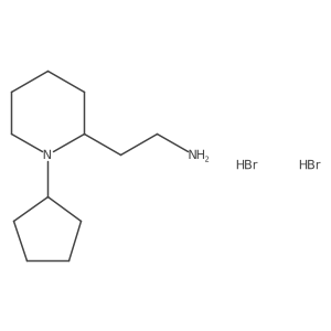 2-(1-Cyclopentyl-piperidin-2-yl)-ethylamine dihydrobromide Structure