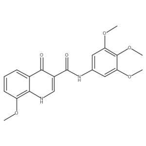 4-hydroxy-8-methoxy-N-(3,4,5-trimethoxyphenyl)quinoline-3-carboxamide Structure
