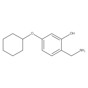 2-(Aminomethyl)-5-(cyclohexyloxy)phenol结构式