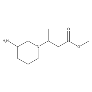 Methyl 3-(3-aminopiperidin-1-yl)butanoate Structure