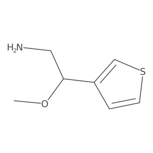 2-Methoxy-2-(thiophen-3-yl)ethan-1-amine Structure