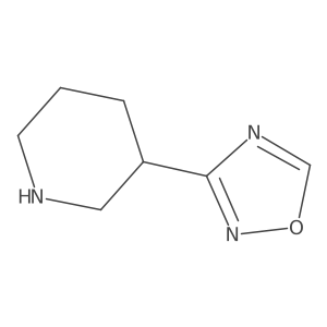 3-(1,2,4-Oxadiazol-3-yl)piperidine Structure