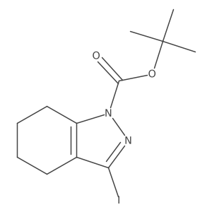 Tert-butyl 3-iodo-4,5,6,7-tetrahydroindazole-1-carboxylate Structure
