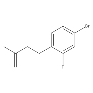 4-(4-Bromo-2-fluorophenyl)-2-methyl-1-butene Structure