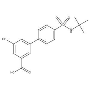 3-(4-t-Butylsulfamoylphenyl)-5-hydroxybenzoic acid结构式