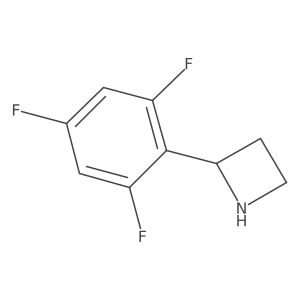 2-(2,4,6-Trifluorophenyl)azetidine Structure