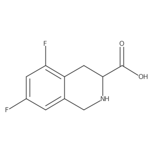 5,7-Difluoro-1,2,3,4-tetrahydroisoquinoline-3-carboxylic acid Structure