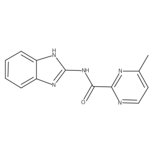 N-(1H-benzo[d]imidazol-2-yl)-4-methylpyrimidine-2-carboxamide结构式
