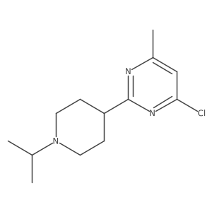 4-Chloro-2-(1-isopropylpiperidin-4-yl)-6-methylpyrimidine Structure