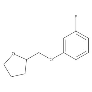 2-[(3-fluorophenoxy)methyl]tetrahydrofuran Structure