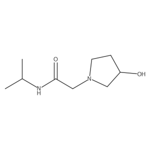 2-(3-hydroxypyrrolidin-1-yl)-N-(propan-2-yl)acetamide结构式
