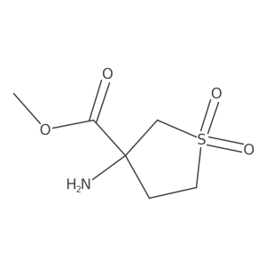 Methyl 3-amino-1,1-dioxo-1lambda6-thiolane-3-carboxylate Structure