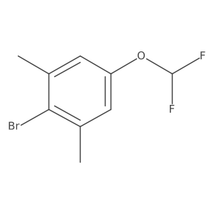 2-Bromo-5-(difluoromethyl)-m-xylene结构式