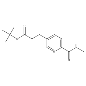 Tert-butyl 3-(6-(methylcarbamoyl)pyridin-3-yl)propanoate结构式