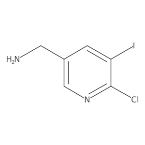 (6-Chloro-5-iodopyridin-3-yl)methanamine结构式