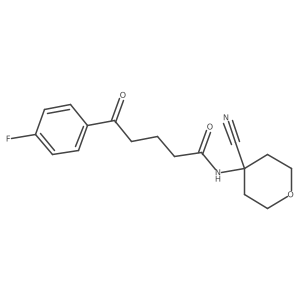 N-(4-cyanooxan-4-yl)-5-(4-fluorophenyl)-5-oxopentanamide Structure