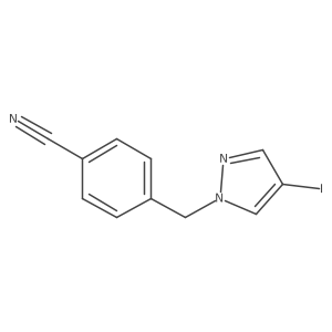 4-(4-Iodopyrazol-1-ylmethyl)-benzonitrile Structure