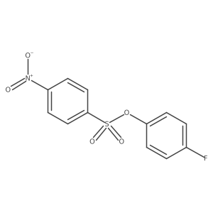 4-Fluorophenyl 4-nitrobenzene-1-sulfonate结构式