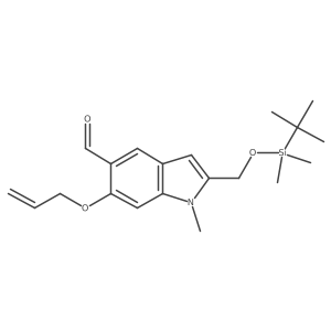 6-(allyloxy)-2-((tert-butyldimethylsilyloxy)methyl)-1-methyl-1H-indole-5-carbaldehyde Structure