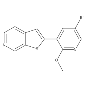 2-(5-Bromo-2-methoxypyridin-3-yl)thieno[2,3-c]pyridine结构式