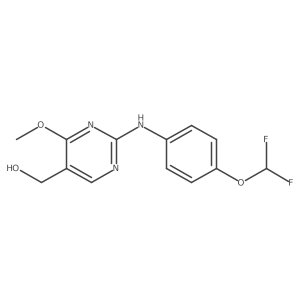 (2-((4-(Difluoromethoxy)phenyl)amino)-4-methoxypyrimidin-5-yl)methanol结构式