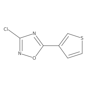 3-Chloro-5-(thiophen-3-yl)-1,2,4-oxadiazole结构式
