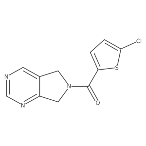 (5-chlorothiophen-2-yl)(5H-pyrrolo[3,4-d]pyrimidin-6(7H)-yl)methanone结构式