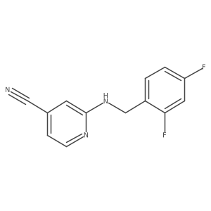 2-[(2,4-Difluorophenyl)methylamino]pyridine-4-carbonitrile结构式