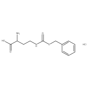 (2S)-2-amino-4-(phenylmethoxycarbonylamino)butanoic acid;hydrochloride Structure