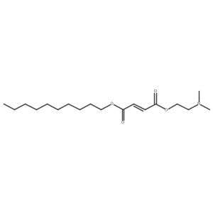 Fumaric acid, decyl 2-dimethylaminoethyl ester Structure