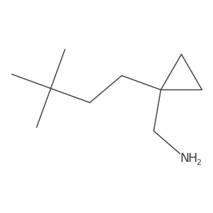 (1-(3,3-Dimethylbutyl)cyclopropyl)methanamine Structure