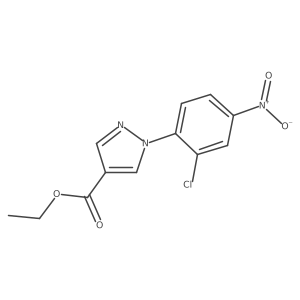 Ethyl 1-(2-chloro-4-nitrophenyl)pyrazole-4-carboxylate Structure