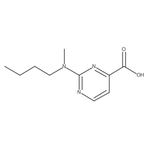 2-[Butyl(methyl)amino]pyrimidine-4-carboxylic acid Structure