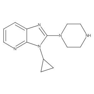 1-{3-cyclopropyl-3H-imidazo[4,5-b]pyridin-2-yl}piperazine Structure