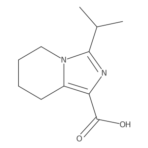 3-(Propan-2-yl)-5h,6h,7h,8h-imidazo[1,5-a]pyridine-1-carboxylic acid结构式