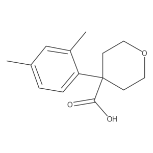 4-(2,4-Dimethylphenyl)oxane-4-carboxylic acid Structure