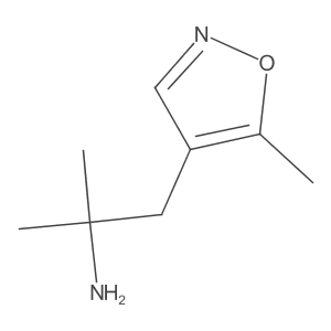 2-Methyl-1-(5-methyl-1,2-oxazol-4-yl)propan-2-amine Structure