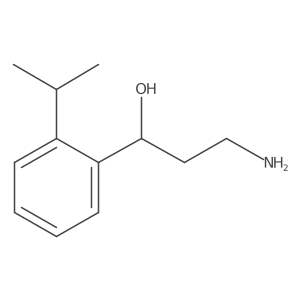 3-Amino-1-[2-(propan-2-yl)phenyl]propan-1-ol结构式