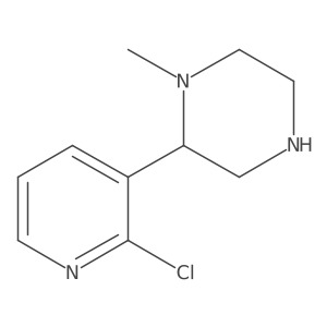 2-(2-Chloropyridin-3-yl)-1-methylpiperazine结构式