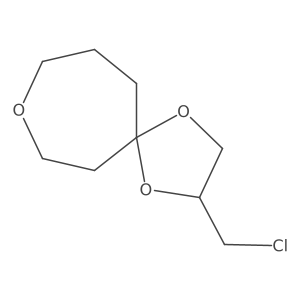 2-(Chloromethyl)-1,4,8-trioxaspiro[4.6]undecane Structure