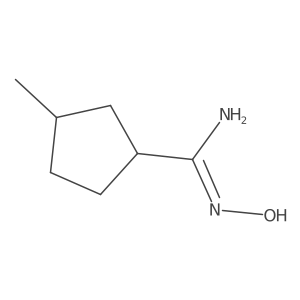 N'-hydroxy-3-methylcyclopentane-1-carboximidamide Structure