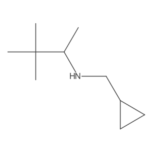 (Cyclopropylmethyl)(3,3-dimethylbutan-2-yl)amine Structure