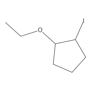 1-Ethoxy-2-iodocyclopentane结构式