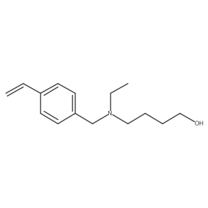 4-[[(4-Ethenylphenyl)methyl]ethylamino]-1-Butanol结构式