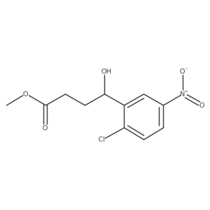 2-Chloro-gamma-hydroxy-5-nitrobenzenebutanoic acid methyl ester Structure