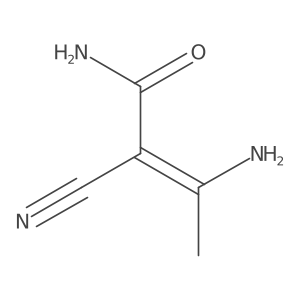 (2Z)-3-Amino-2-cyano-2-butenamide结构式