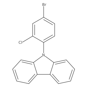9-(4-Bromo-2-chlorophenyl)-9H-carbazole Structure