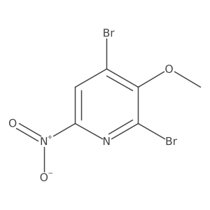 2,4-Dibromo-3-methoxy-6-nitropyridine Structure
