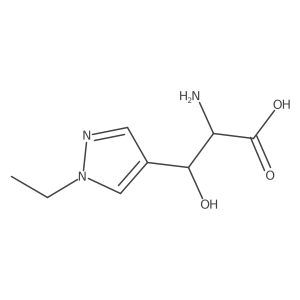 2-amino-3-(1-ethyl-1H-pyrazol-4-yl)-3-hydroxypropanoic acid Structure